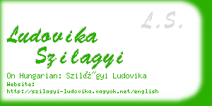 ludovika szilagyi business card